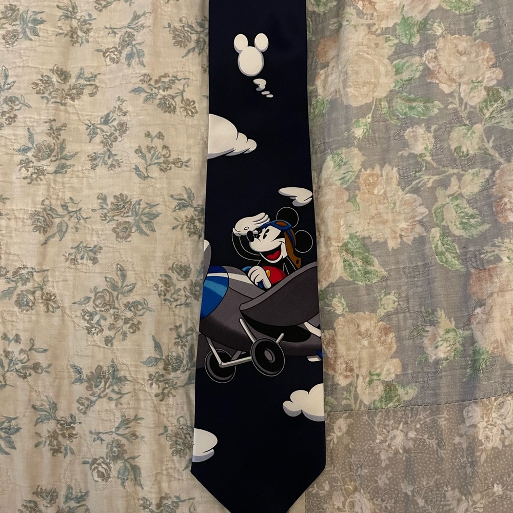 Disney Navy Blue Mickey Mouse Tie